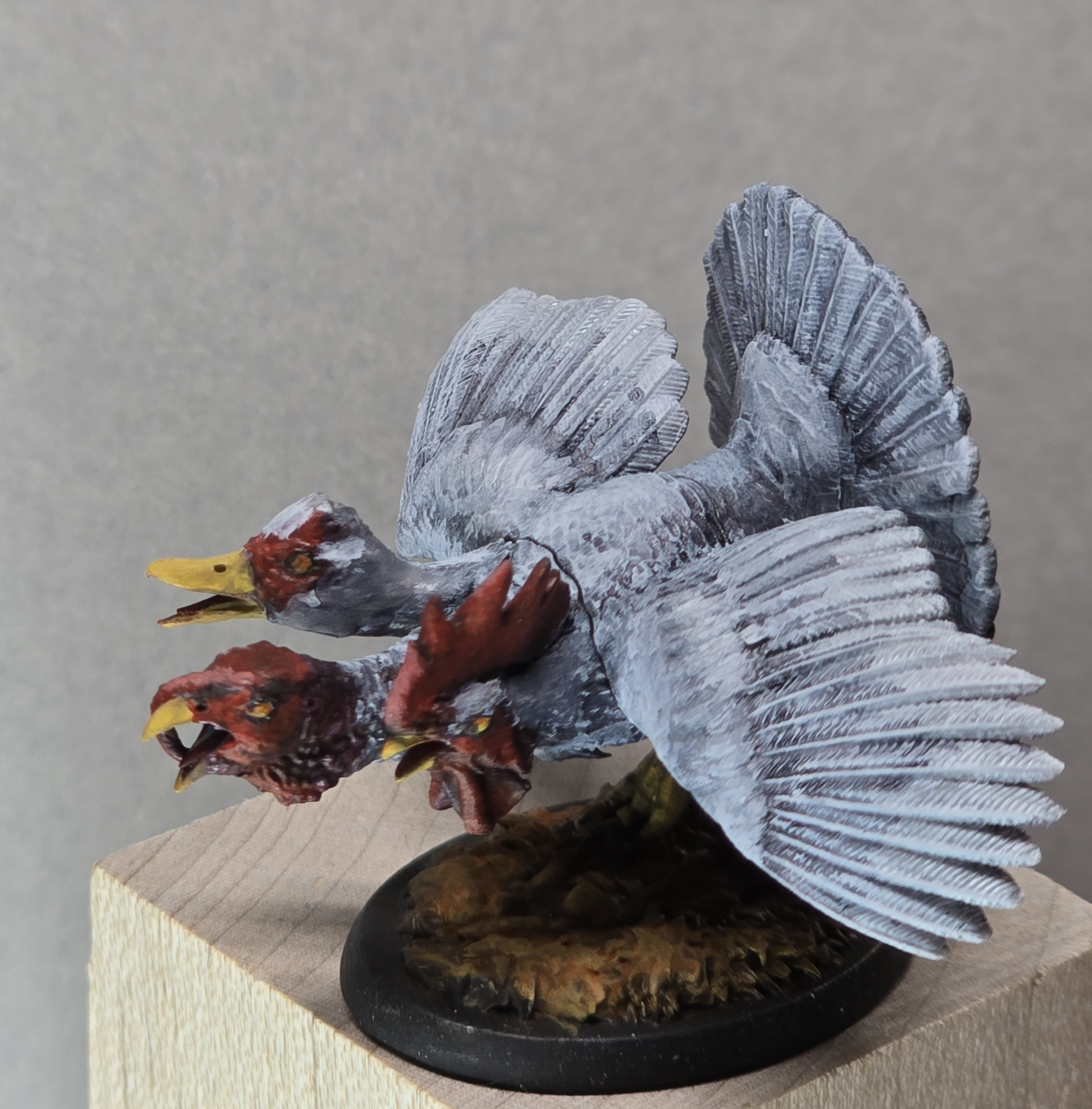 The crowhonkgobble of the fierce Dire Turducken sows fear in the heart of all hunters..